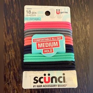 Scunci Pink and Gray Hair Accessories - Elastic Bands